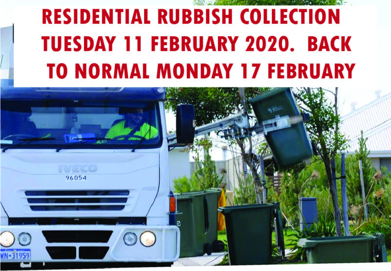 Change to Residential Garbage Collection Next Week