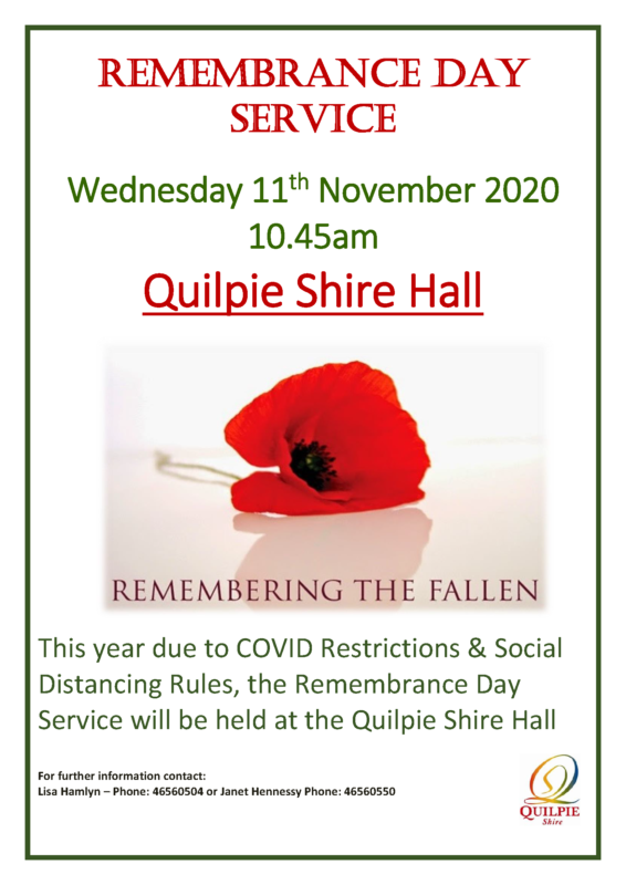Remembrance Day Flyer 2020