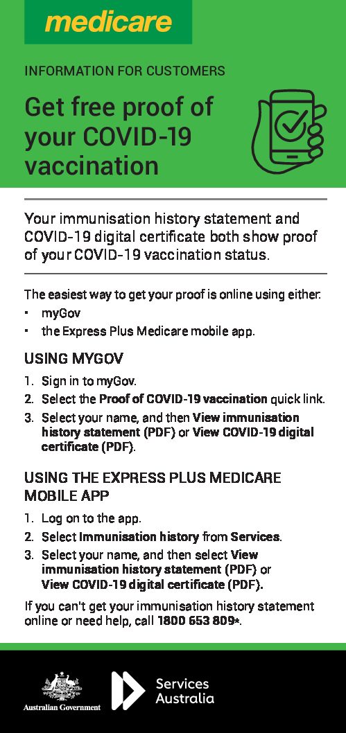 How to obtain your free proof of COVID-19 vaccination