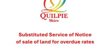 Substituted service of notice of sale of land for overdue rates or charges – Shepherd Street, Adavale – Auction on 9 July 2024
