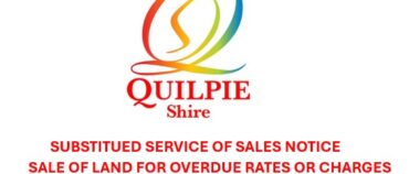 Substituted Service of Sales Notice – Sale of Land for Overdue Rates or Charges – Shepherd Street Adavale